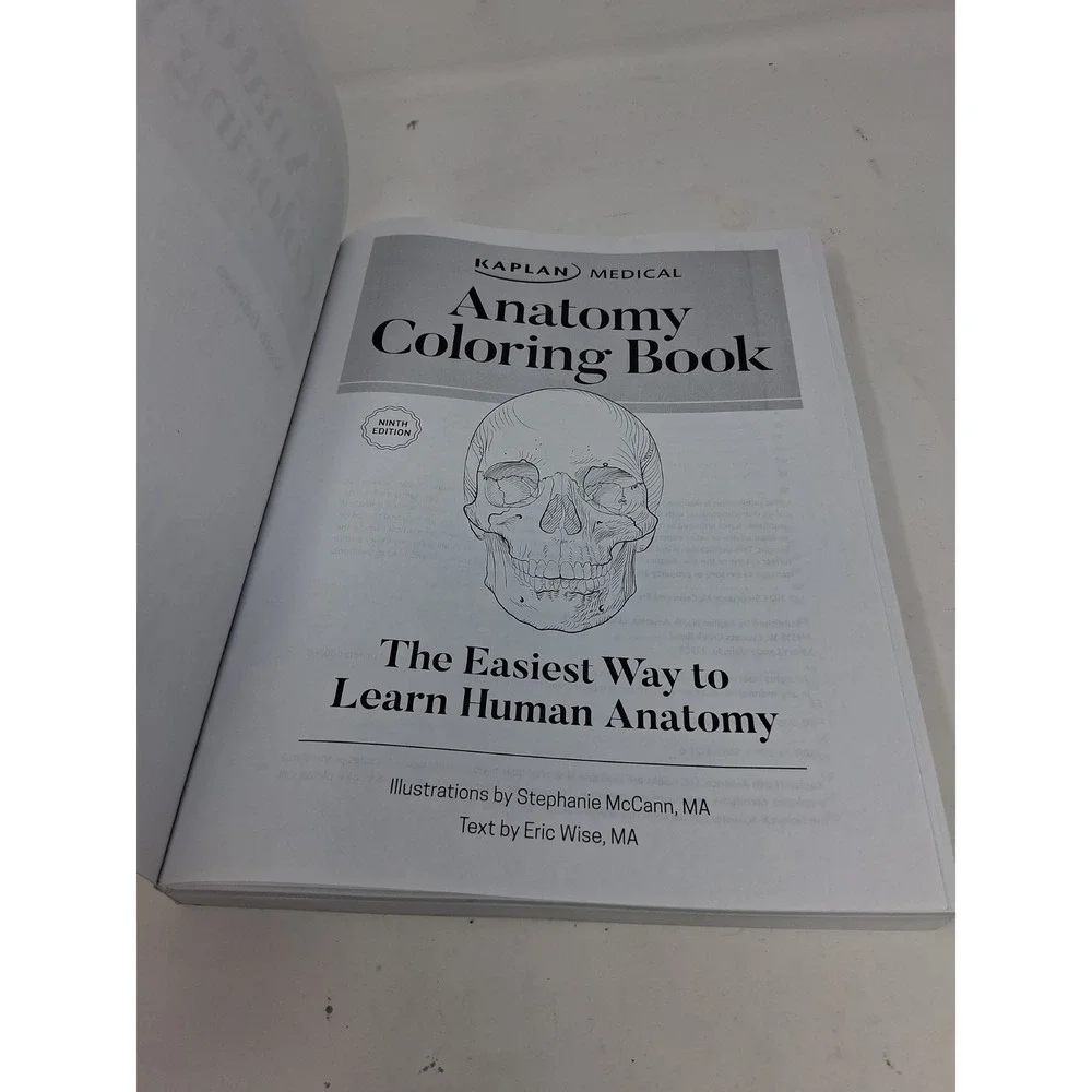 Kaplan Medical Anatomy Coloring Book- Brand New Never Used 9th Edition
